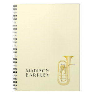 Baritone Musician Band Teacher Notebook Notizblock