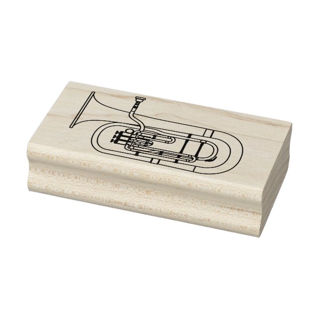 Baritone Musician Band Teacher Rubber Briefmarke Gummistempel (Stempel)
