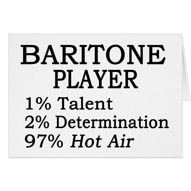 Baritone Player Hot Air (Devant horizontal)
