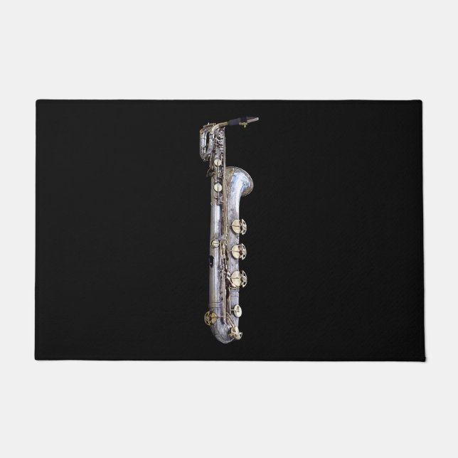 Baritone Saxophon Fußmatte (Vorderseite)