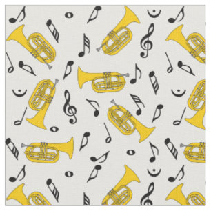Baritones Musiknoten Stoff