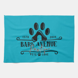 Bark Ave Pawtique [Logo1] Geschirrtuch