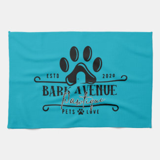 Bark Ave Pawtique [Logo1] Geschirrtuch