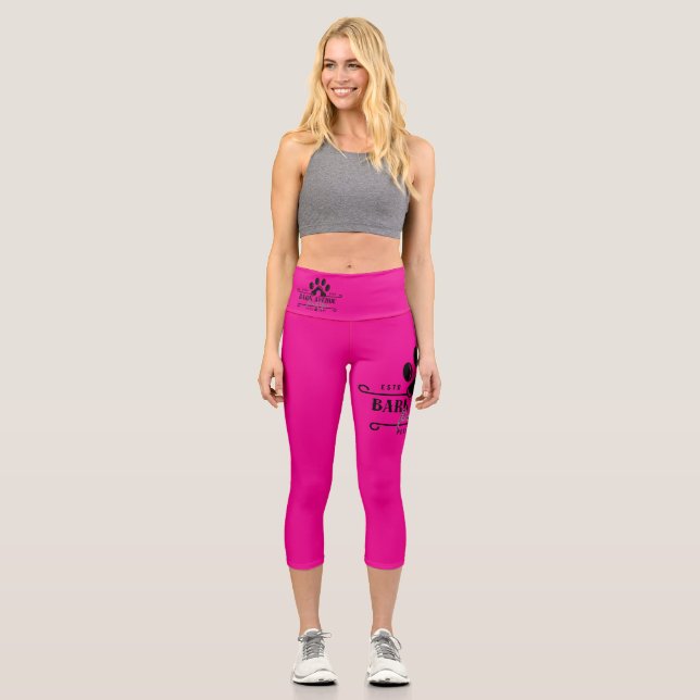Bark Ave Pawtique [Logo2] Capri Leggings (Vorderseite)