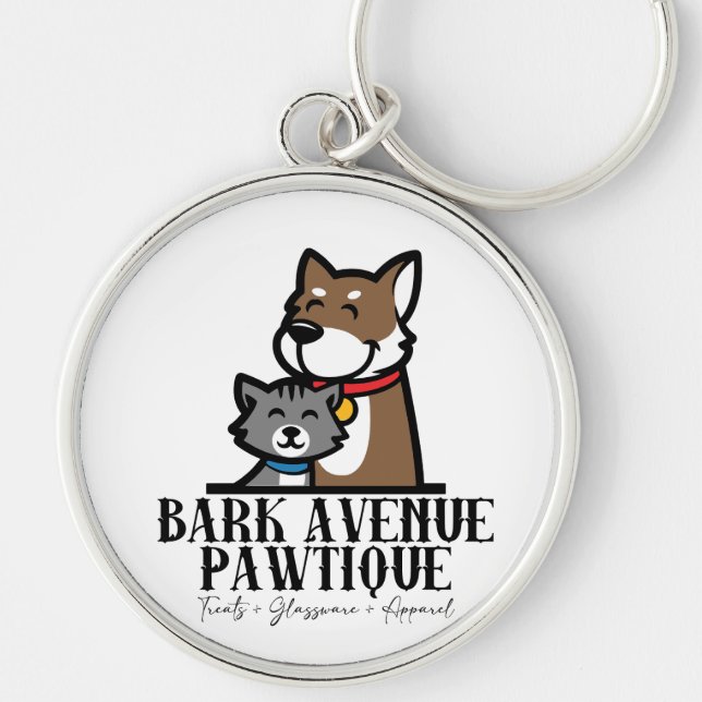 Bark Avenue Pawtique Schlüsselanhänger (Vorne)