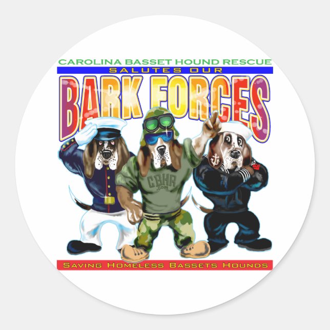 Bark Forces Runder Aufkleber (Vorderseite)