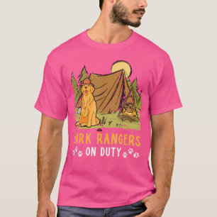 Bark Rangers im Dienst für Camping- und Hundeliebh T-Shirt