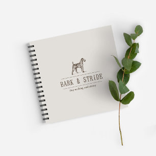 Bark & Stride Hunde-Spaziergang-Geschäfts-QR-Code Notizbuch