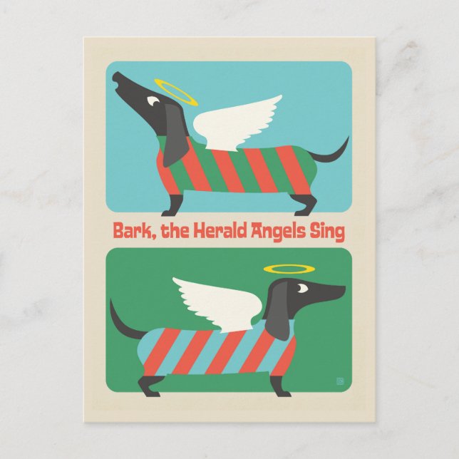 Bark, The Herald Angels Sing Postkarte (Vorderseite)