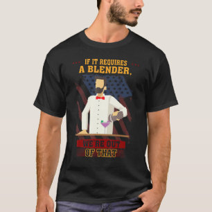 Barkeeper benötigt einen Mixer-Spaß-Grafik T-Shirt