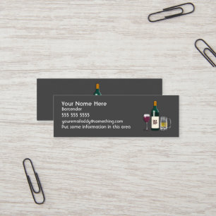 Barkeeper Dark Mini Visitenkarte