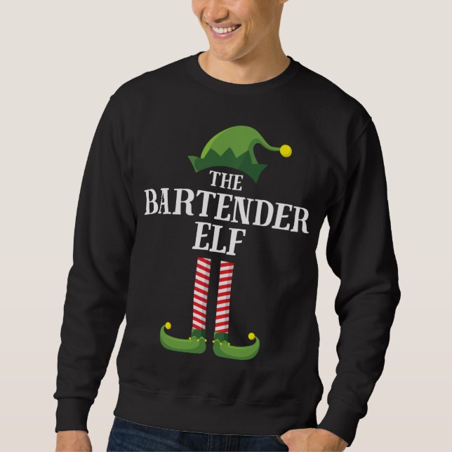 Barkeeper Elf Matching Party Sweatshirt (Vorderseite)