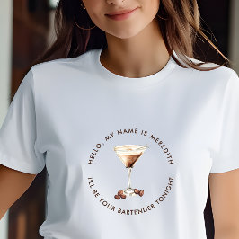 Barkeeper Espresso Martini Cocktail Event T-Shirt