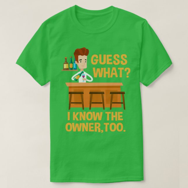 Barkeeper Funny 6 T-Shirt (Design vorne)
