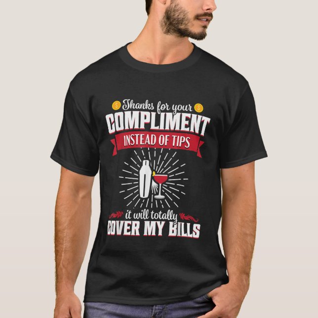 Barkeeper Funny Gift Shirt Bartending Sarcasm Mixo (Vorderseite)