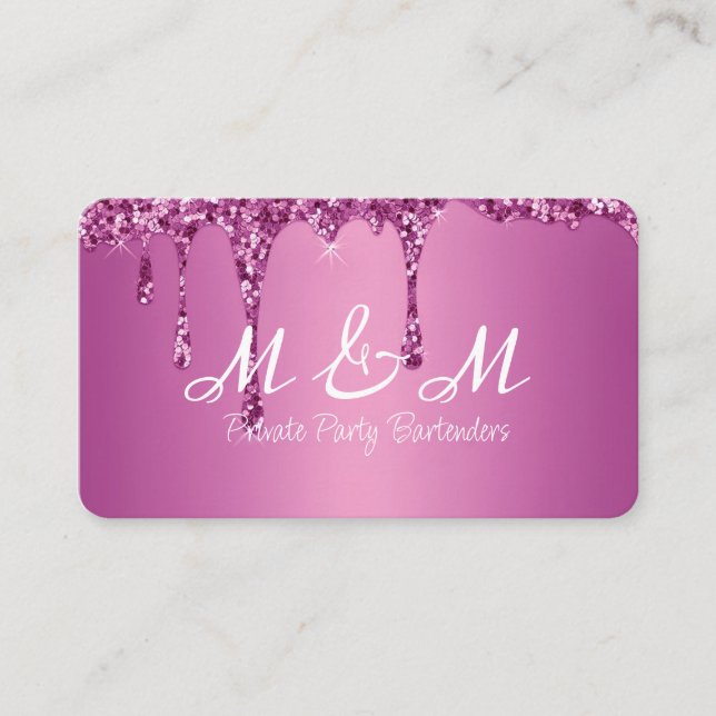 Barkeeper für Ihr Party Visitenkarte (Vorderseite)