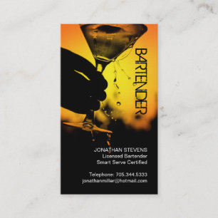 Barkeeper-Geschäfts-Karte Visitenkarte
