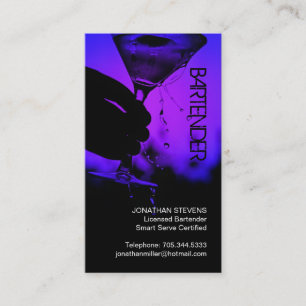 Barkeeper-Geschäfts-Karte Visitenkarte