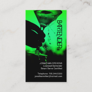Barkeeper-Geschäfts-Karte Visitenkarte