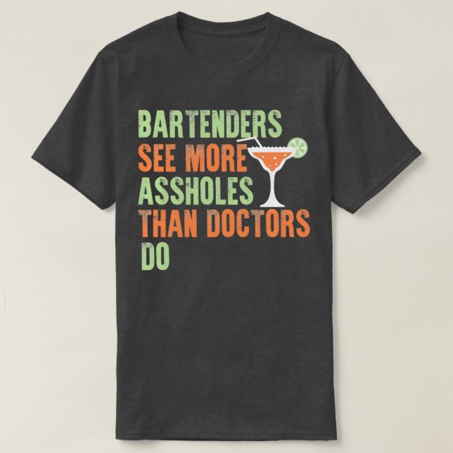 Barkeeper Geschenkidee 4 T-Shirt (Design vorne)