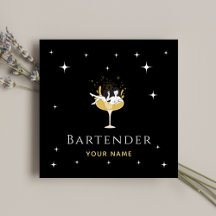 Barkeeper Glamour Cocktail Funny Champagne Girl