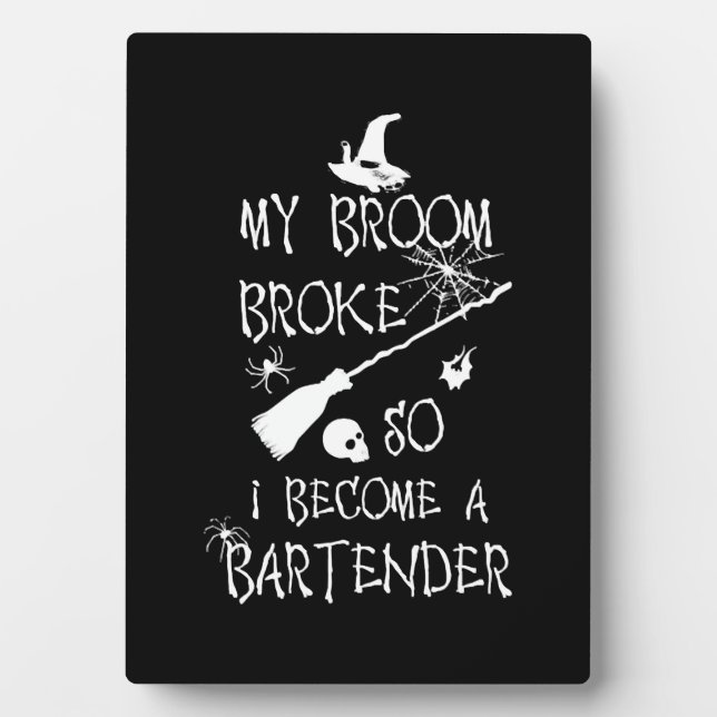 Barkeeper Halloween Fotoplatte (Vorderseite)