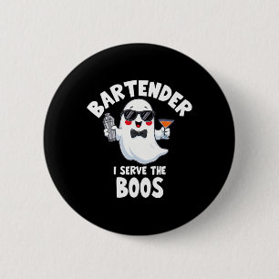 Barkeeper Halloween Kostüm I diene den Boos Men W Button