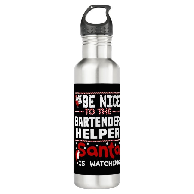Barkeeper Helper Edelstahlflasche (Vorderseite)