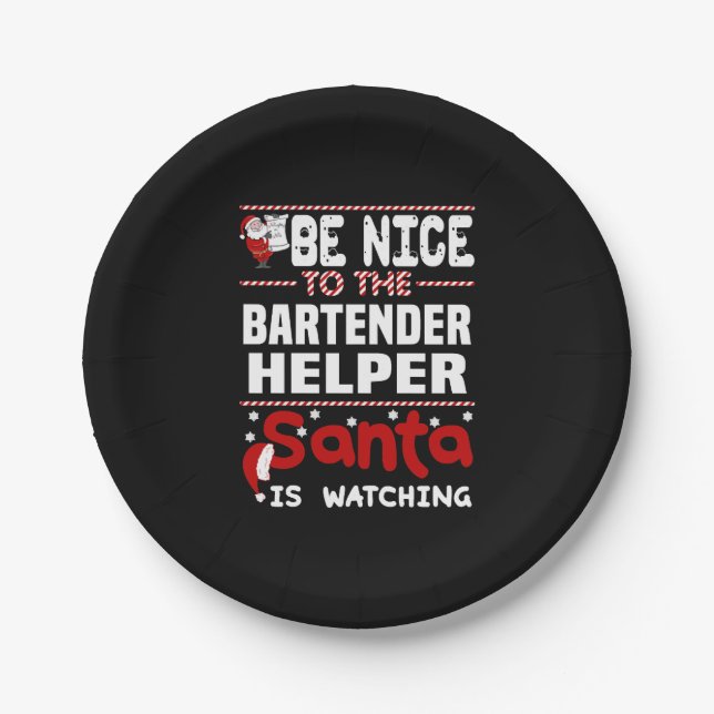 Barkeeper Helper Pappteller (Vorderseite)