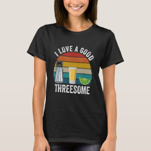 Barkeeper I Liebe Eine gute Drohung trinken Barten T-Shirt