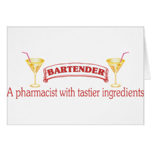Barkeeper ist Apothekerin