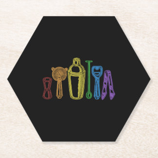 Barkeeper LGBT Rainbow Barmaid Barman Mixologe Untersetzer