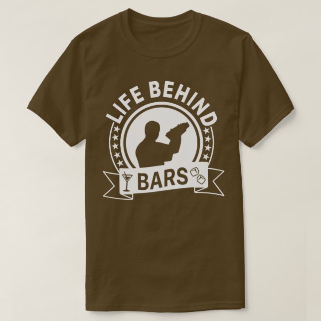 BARKEEPER LIFE HINTER BARS 7 T-Shirt (Design vorne)