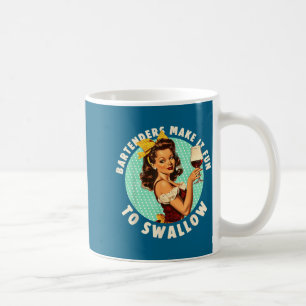 Barkeeper Machen Es Spaß Zu Schlucken Shirt Kaffeetasse