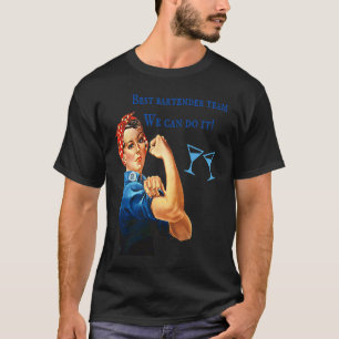 Barkeeper Mitarbeiter Bestes Team Lustige Frau T M T-Shirt