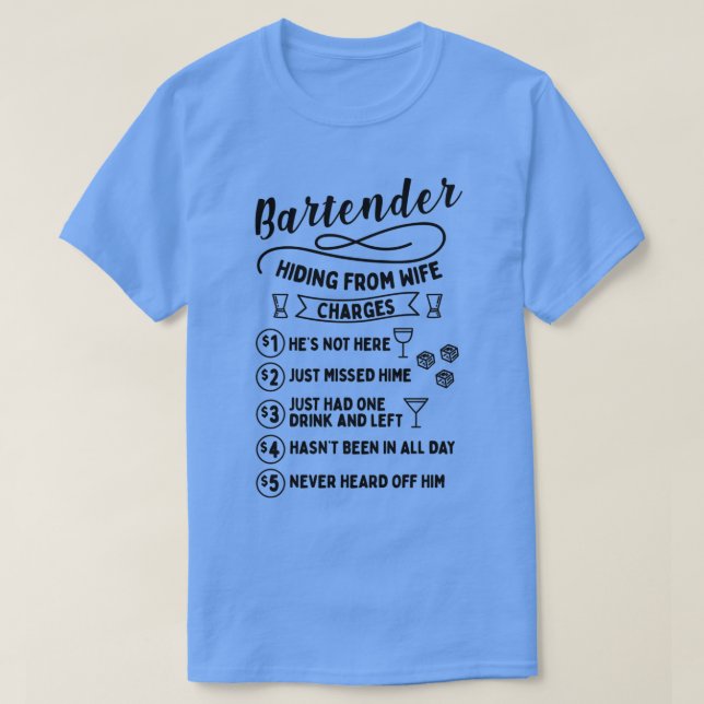 Barkeeper Mixer Mixology Bar Waiter Geschenk 23 T-Shirt (Design vorne)