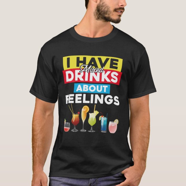 Barkeeper Mixologe Ich habe Mischgetränke gegen Ge T-Shirt (Vorderseite)