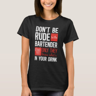 Barkeeper-Mixologe sind nicht an den Verschluss ge T-Shirt