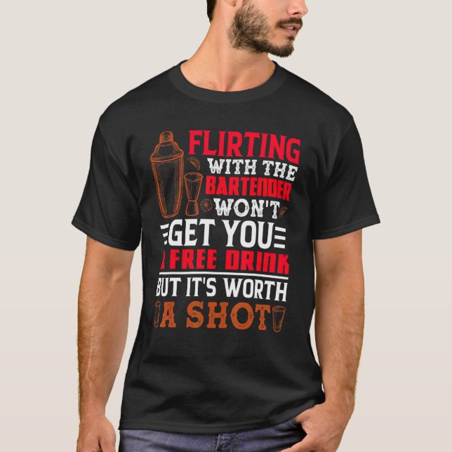 Barkeeper Mixologist Bartending T-Shirt (Vorderseite)