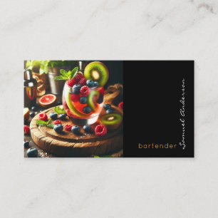 Barkeeper Mixologist Business Cards Visitenkarte