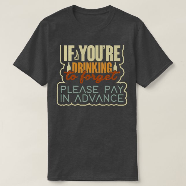 Barkeeper Party Cocktail Pun T-Shirt (Design vorne)