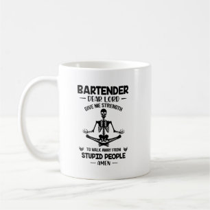 Barkeeper Sehr geehrter Herr gibt mir Kraft Kaffeetasse