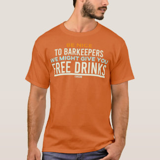 Barkeeper Shaker Cocktail Party Disco 18 T-Shirt