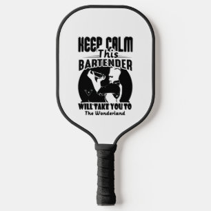 Barkeeper Shirt - Ruhe Behalten Dieser Barkeeper T Pickleball Schläger