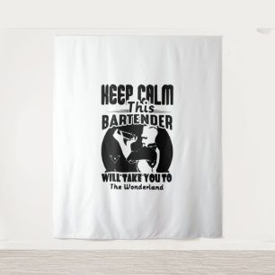 Barkeeper Shirt - Ruhe Behalten Dieser Barkeeper T Wandteppich