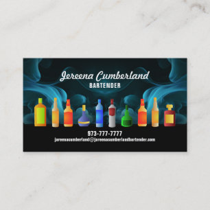Barkeeper Slogans Business Cards Visitenkarte