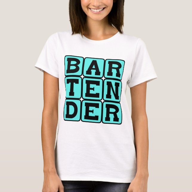 Barkeeper, Trinkspender T-Shirt (Vorderseite)