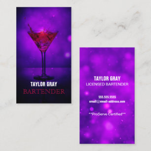 Barkeeper Visitenkarte