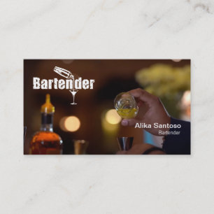 Barkeeper-Visitenkarte Visitenkarte