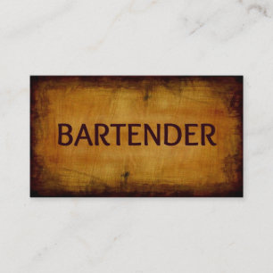 Barkeeper-Visitenkarte Visitenkarte
